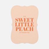 スウィートリトルピーチガールファースト誕生日 招待状