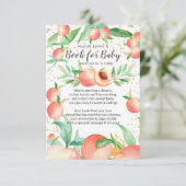 スウィートリトルピーチベイビーシャワーブック 赤ちゃんのカード用 エンクロージャーカード (スタンド正面)