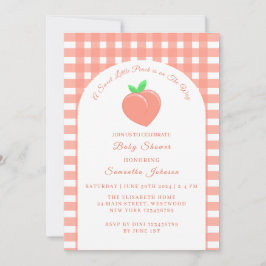 スウィートリトルピーチベイビーシャワー 招待状