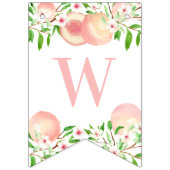 スウィートリトルピーチベビーまたはブライダルシャワーパーティー バンティングフラッグ (第2の旗)