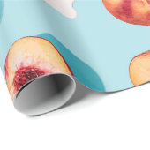 スウィートリトルピーチベビーラッピング紙 ラッピングペーパー (ロールコーナー)