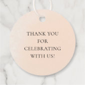 スウィートリトルピーチメッセージカード フェイバータグ (裏面)