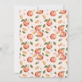 スウィートリトルピーチ子供の誕生日パーティー 招待状 (裏面)