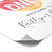 スウィートリトルピーチ1stバースデーウェルカム ポスター (角)