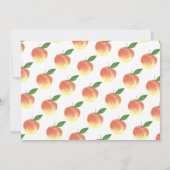 スウィートリトルピーチ1stバースデーフォト 招待状 (裏面)