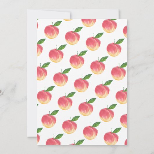 スウィートリトルピーチ1st誕生日 サンキューカード (裏面)