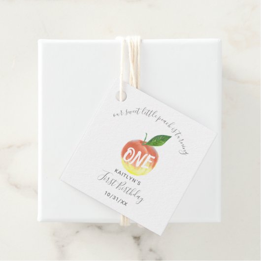 スウィートリトルピーチ1st誕生日 フェイバータグ (インサイチュ)