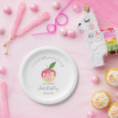 スウィートリトルピーチ1st誕生日 ペーパープレート (パーティー)