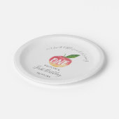 スウィートリトルピーチ1st誕生日 ペーパープレート (アングル)