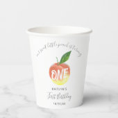スウィートリトルピーチ1st誕生日 紙コップ (裏面)