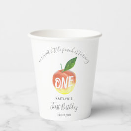 スウィートリトルピーチ1st誕生日 紙コップ
