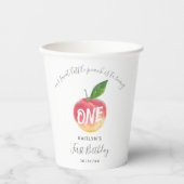 スウィートリトルピーチ1st誕生日 紙コップ (正面)