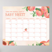 スウィートリトルピーチ 出産予定日カレンダー ポスター (正面)