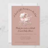 スウィートリトルプリンセスベイビーシャワー 招待状 (正面)