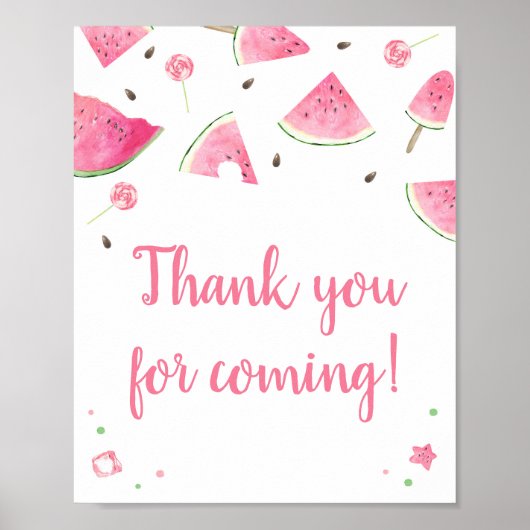 スウィートリトルベビースイカありがとう来は ポスター (正面)