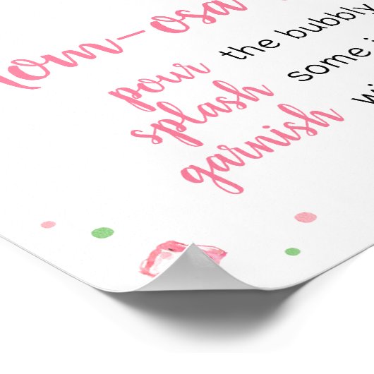 スウィートリトルベビースイカモマオサバー ポスター (角)