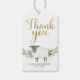 スウィートリトルラムグリーンリーサンキューラベル ギフトタグ