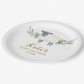 スウィートリトルラムグリーン紙プレート ペーパープレート (アングル)