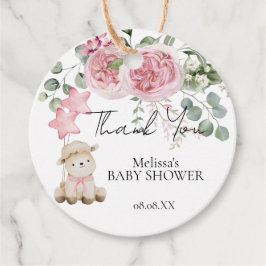 スウィートリトルラム赤面ピンクローゼズグリーンリー フェイバータグ