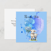 スウィートリトルランブ ルー ハイアレンジア スクエア ありがとう 招待状 (正面/裏面)