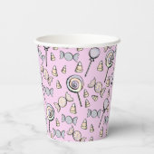 スウィートリトルワンキャンディテーマファースト誕生日 紙コップ (裏面)