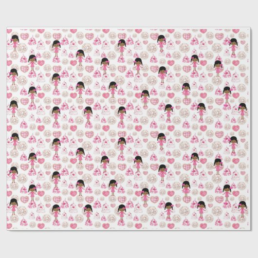 スウィートリトルヴァレンティンズデイラッピング紙 ラッピングペーパー (フラット)