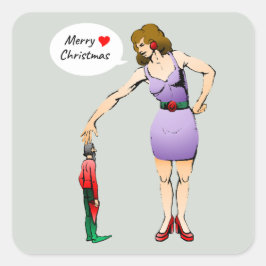 スウィートリトル小妖精や小人 スクエアシール