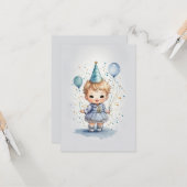 スウィートリトル誕生日ウィッシュカード カード (正面/裏面インサイチュ)