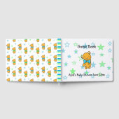 スウィートリールテディベアーボーイズベビーシャワー ゲストブック (全面)