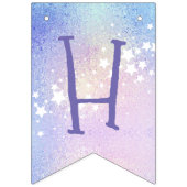 スウィートレインボーユニコーングリタリーハッピーバースデー バンティングフラッグ (第2の旗)