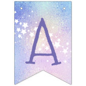 スウィートレインボーユニコーングリタリーハッピーバースデー バンティングフラッグ (第3の旗)