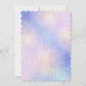 スウィートレインボーユニコーングリッタリーガールズ誕生日 招待状 (裏面)