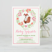 スウィートレッドキツネベビー振りかけ招待状 招待状 (スタンド正面)