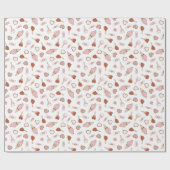 スウィートレトロバレンタインズラッピング紙 ラッピングペーパー (フラット)
