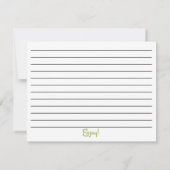 スウィートレモンベーキング料理レシピカード (裏面)