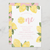 スウィートレモン1st誕生日 招待状 (正面/裏面)