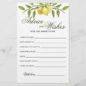 スウィートレモン&グリーンリーアドバイスとウィッシュズカード (正面)