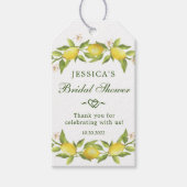 スウィートレモン&グリーンリーギフトメッセージカードサンキューユナイテッド ギフトタグ (正面)