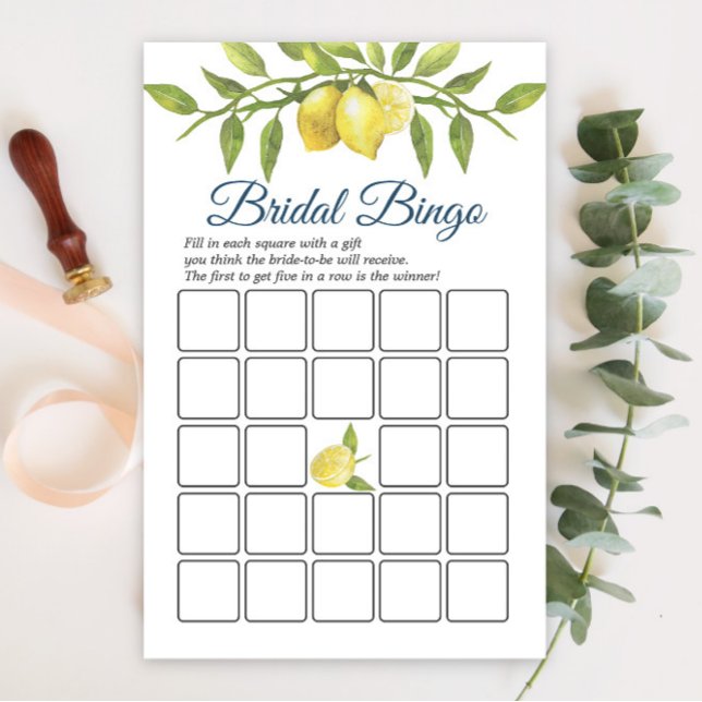 スウィートレモン&グリーンリーシックブライダルシャワーゲーム (クリエイターアップロード済み)