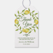 スウィートレモン&グリーンリー結婚式の引き出物サンキュー ギフトタグ (正面)