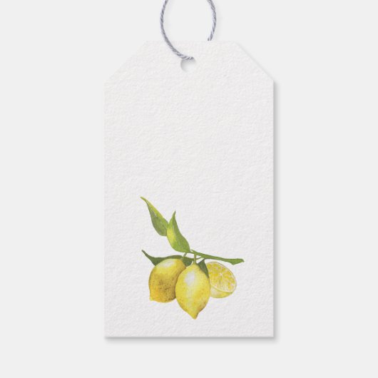 スウィートレモン&グリーンリー結婚式の引き出物サンキュー ギフトタグ (裏面)