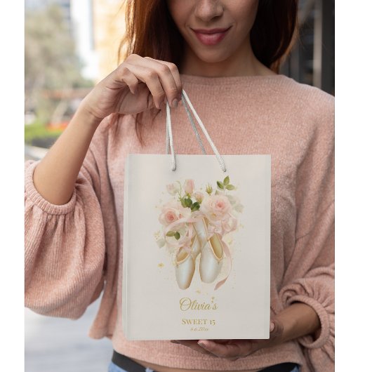 スウィートロセバレエソイレカスタム ミディアムペーパーバッグ