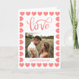 スウィートロマンス ピンクハート フォト ヴァレンタイン カード