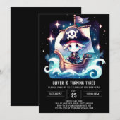 スウィートワイモジー海賊誕生日 招待状 (正面/裏面)