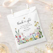 スウィートワイルドフラワー&（昆虫）マルハナバチ子供の誕生日 フェイバーバッグ (クリップ留めされた状態)