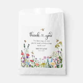 スウィートワイルドフラワー&（昆虫）マルハナバチ子供の誕生日 フェイバーバッグ