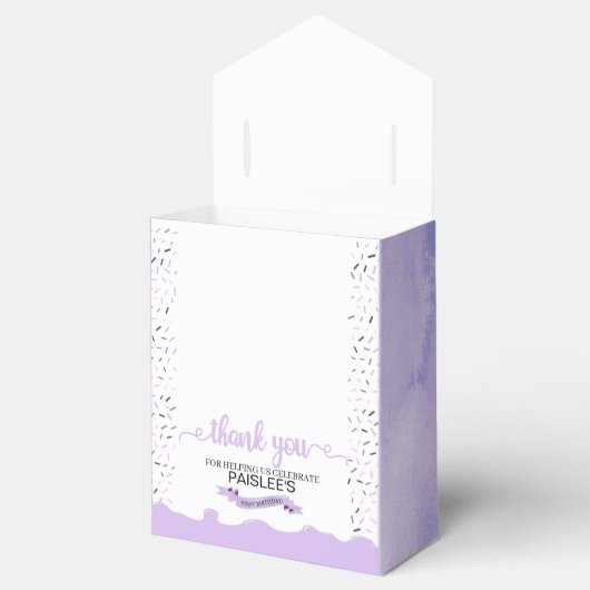 スウィートワンの最初の誕生日パーティーのお願いボックス フェイバーボックス (オープン)