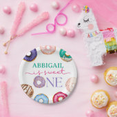 スウィートワンの1歳の誕生日 ペーパープレート (パーティー)
