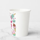 スウィートワンアイスクリームとスイーツ誕生日 紙コップ (左)