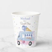 スウィートワンアイスクリームトラックの最初の誕生日 紙コップ (正面)